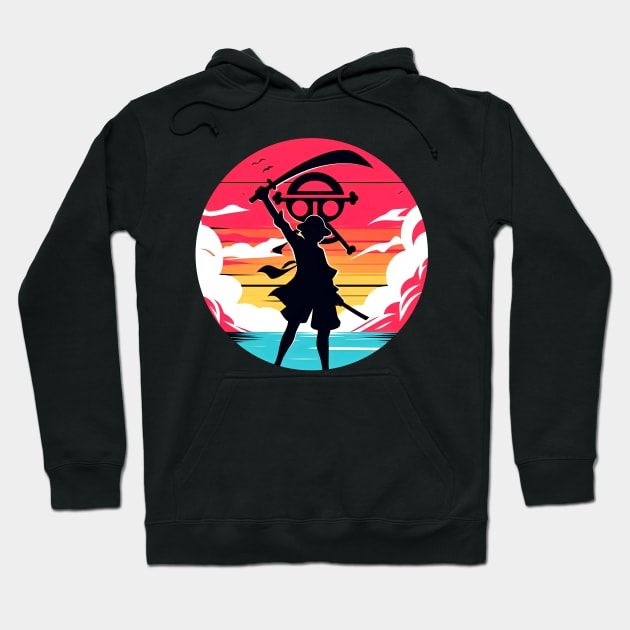 luffy Silhouette Hoodie by dolanjaran